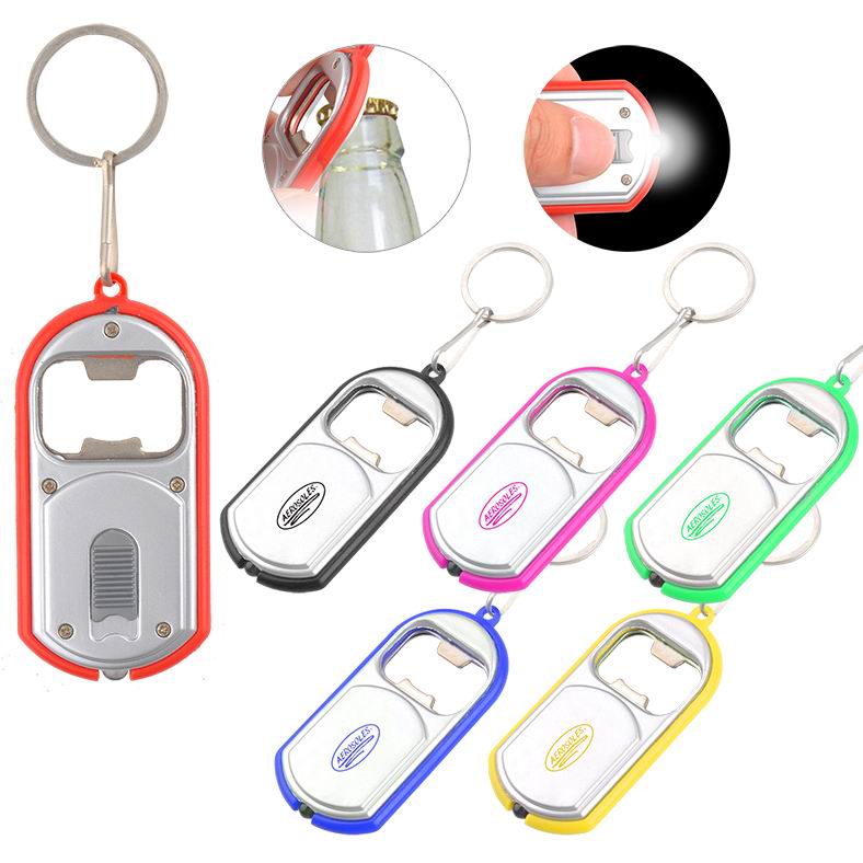 LED Keychain Light With Bottle Opener