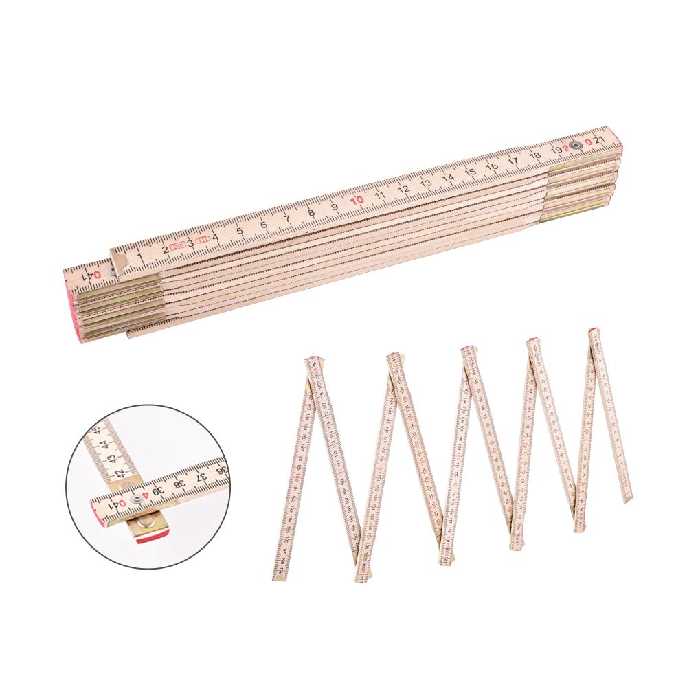 2M Foldable Wooden Ruler