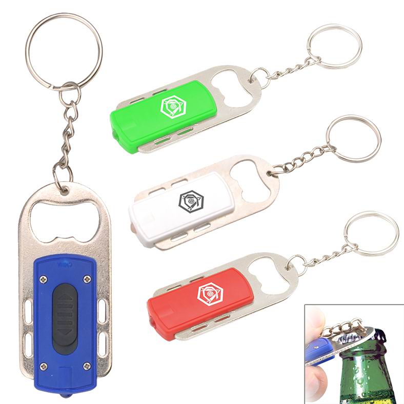 Bottle Opener With LED Keychain Light 