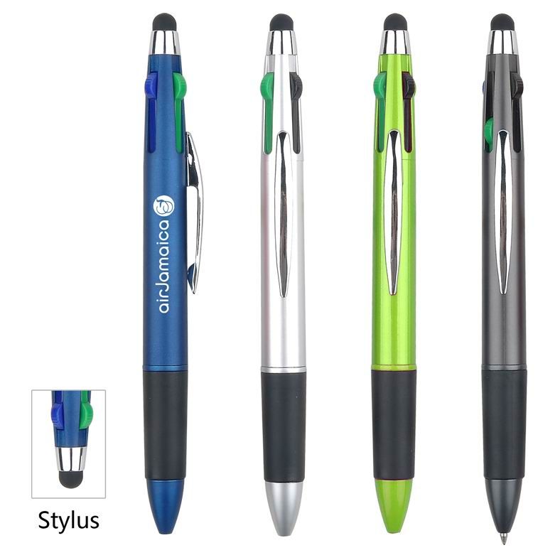 4 in 1 Plastic Pen With Stylus