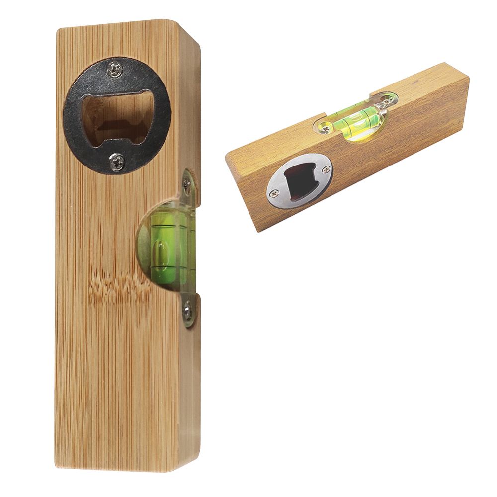 Bamboo Bottle Opener With Lever