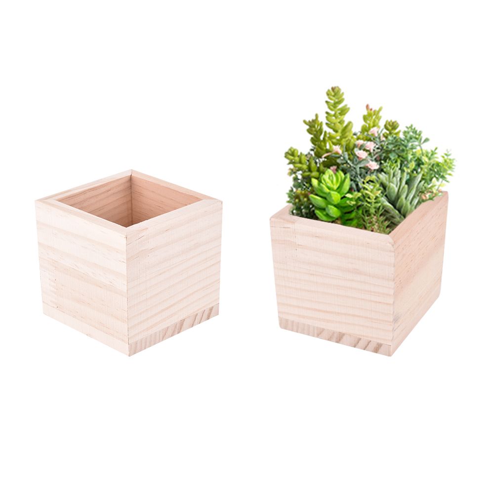 Wooden Flowerpot