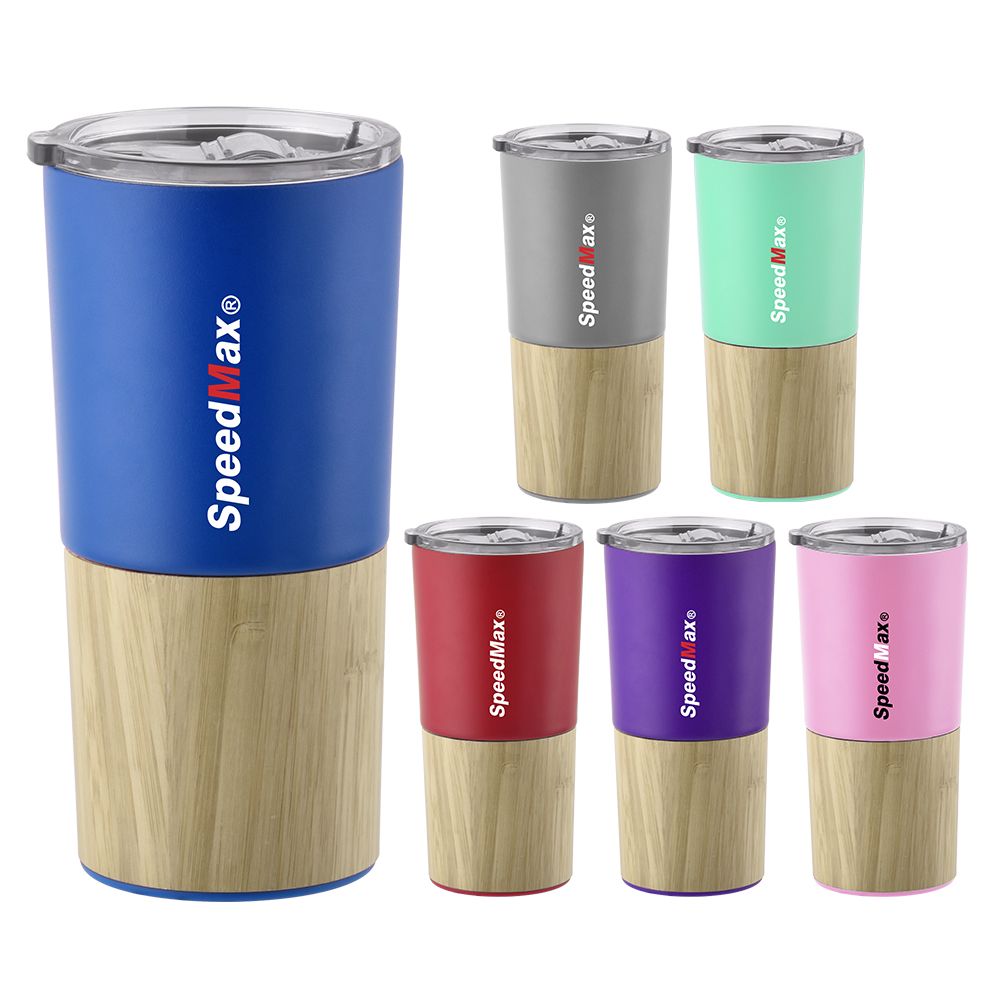 600ML Thermo Tumbler With Bamboo Holder