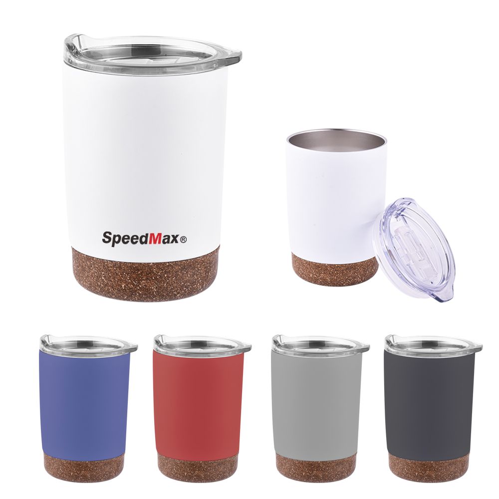 12 oz. Stainless Steel Thermo Tumbler With Cork Base 