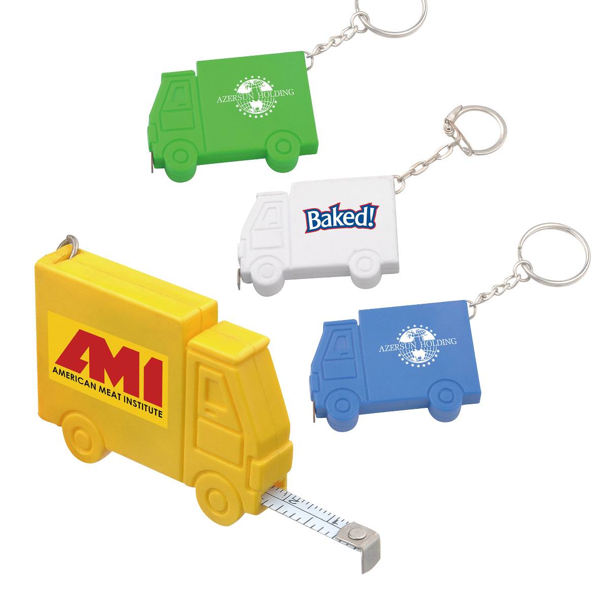 Truck Shape 1M Tape Measure With Keychain