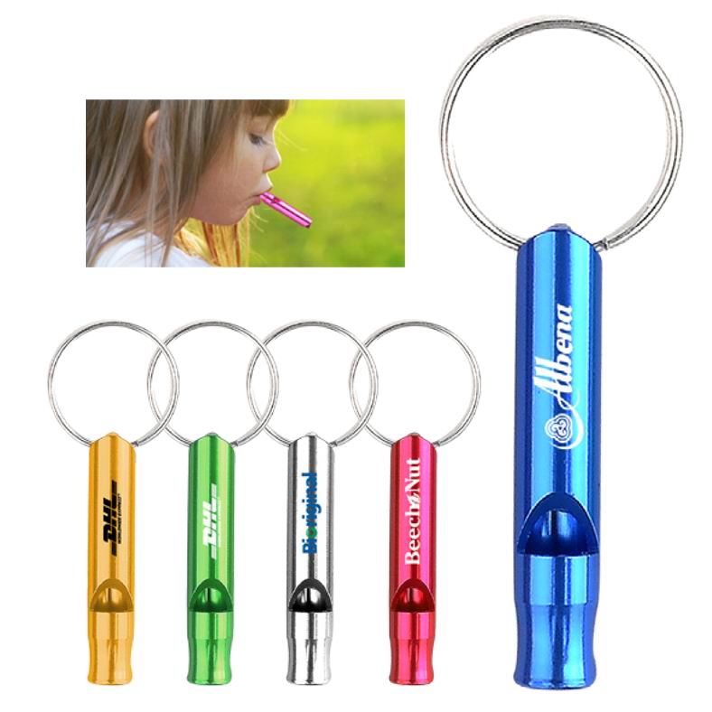 Aluminum Whistle With Keyring