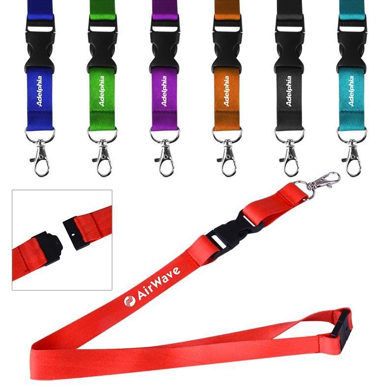 Lanyard With Metal Hook & Safety Breakaway