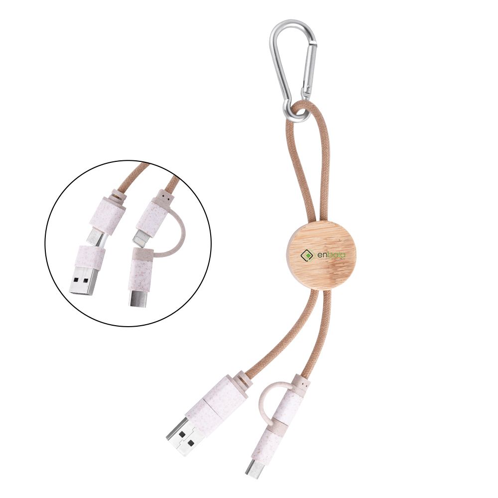 4-In-1 Charging Cable With Carabiner