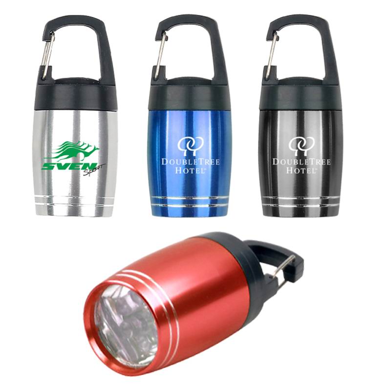 Aluminum 6 LED Flashlight With Carabiner