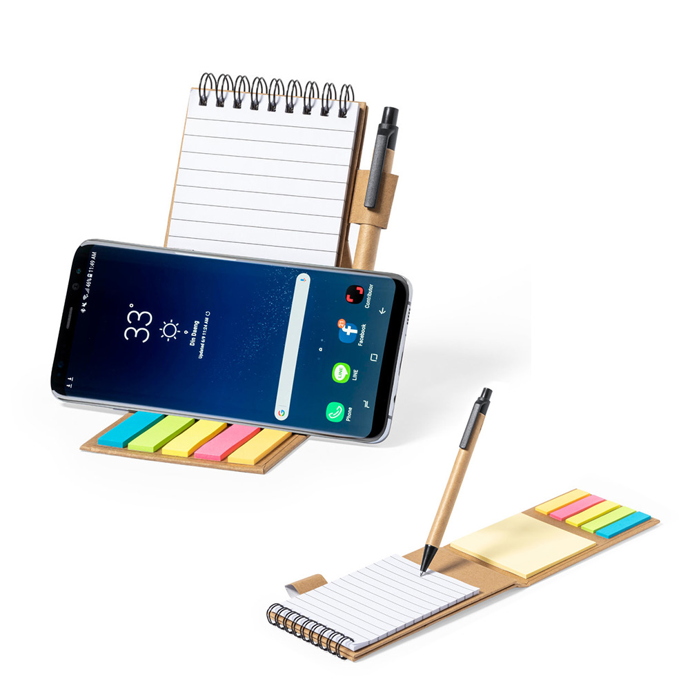 Sticky Notepad With Phone Holder