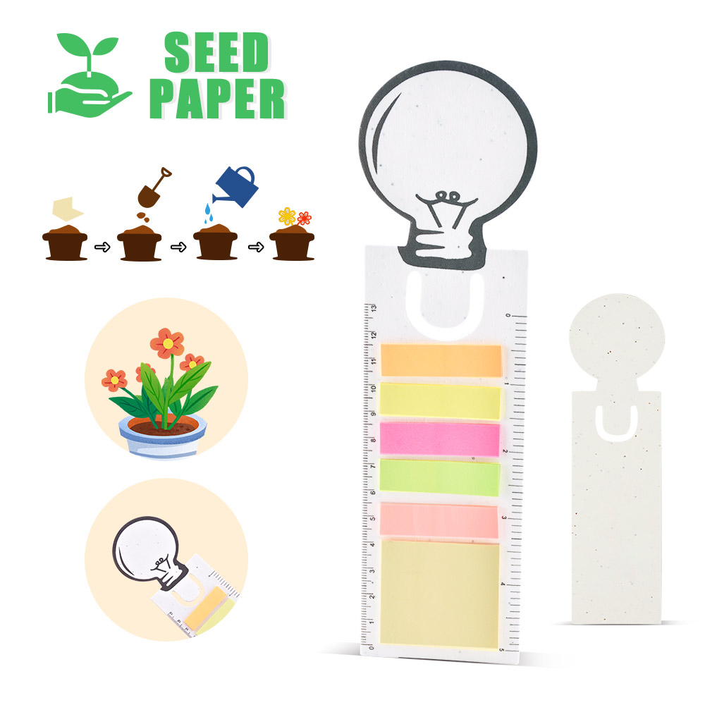 Seeds Bookmark With Sticky Notes