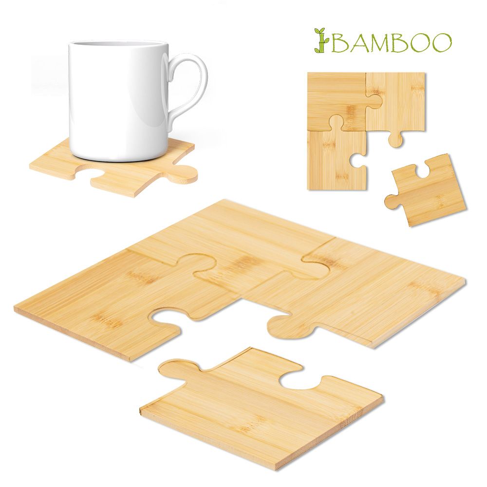 Bamboo Coaster Set