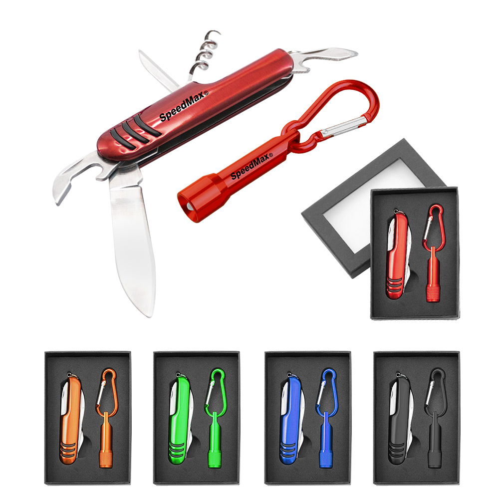 Flashlight & Pocket Knife Gift Set