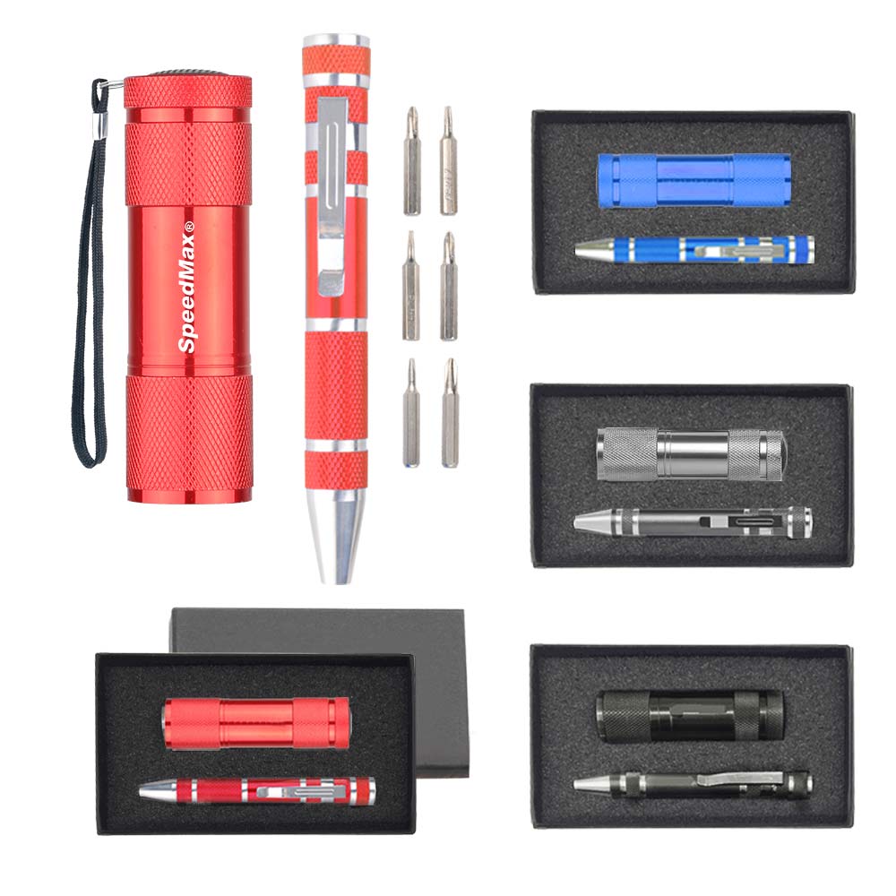 Flashlight & Pocket Screwdiver Gift Set