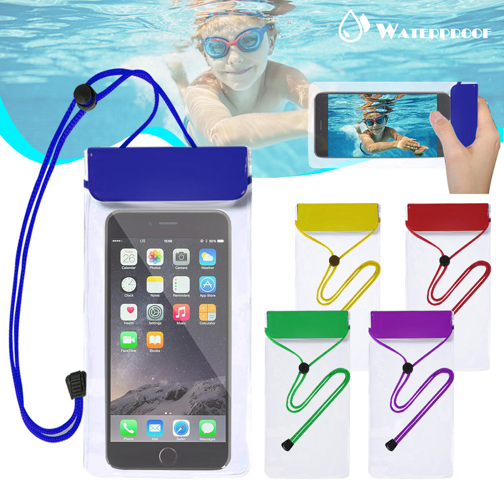 Waterproof Mobile Phone Pouch With Neck Cord