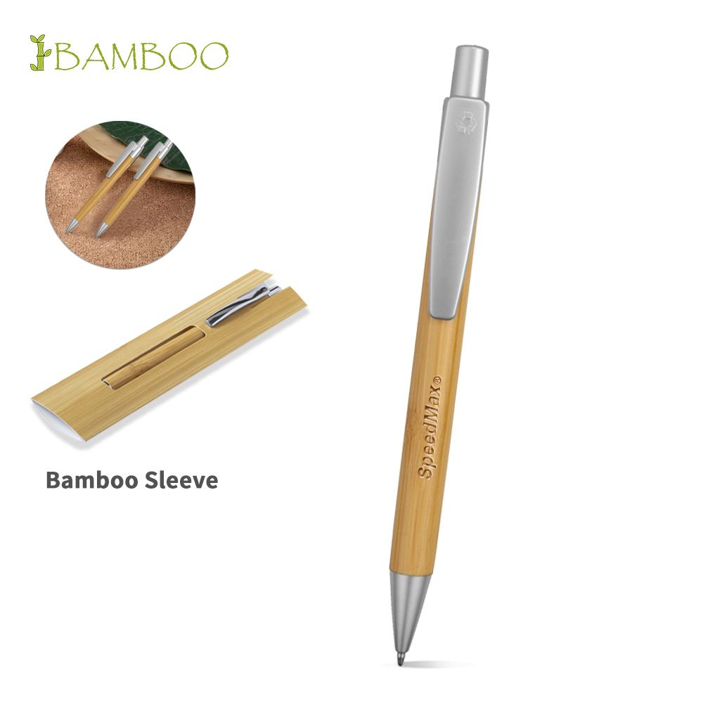 Bamboo Ballpen With Bamboo Sleeve