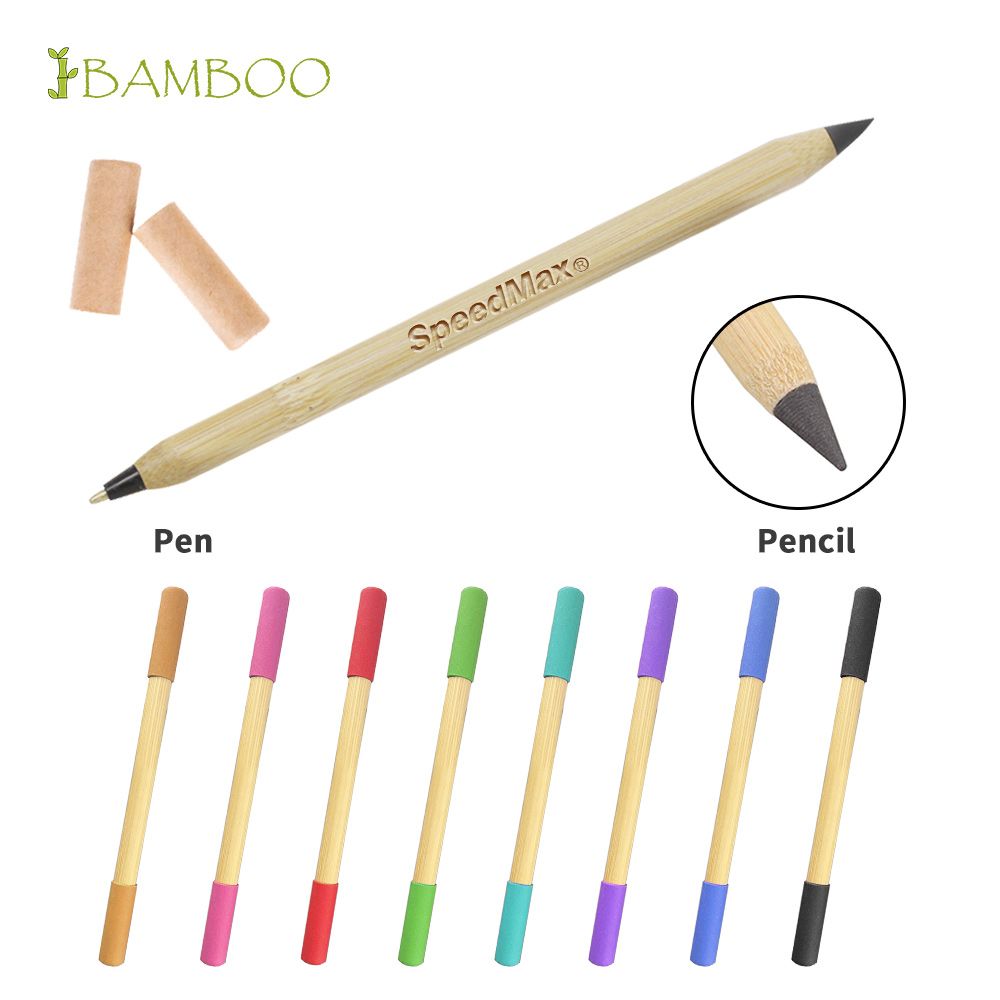 Bamboo Ballpen With Pencil