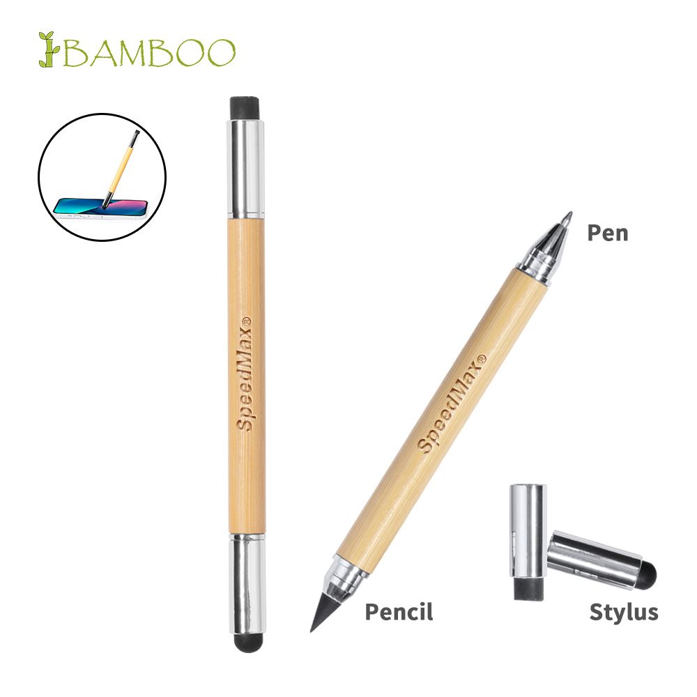 Bamboo Pencil & Pen W/Stylus