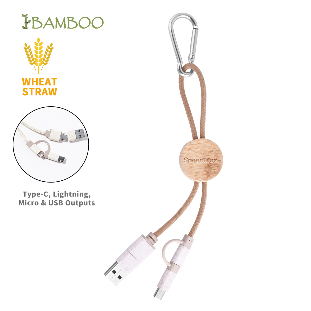 4-In-1 Charging Cable With Carabiner