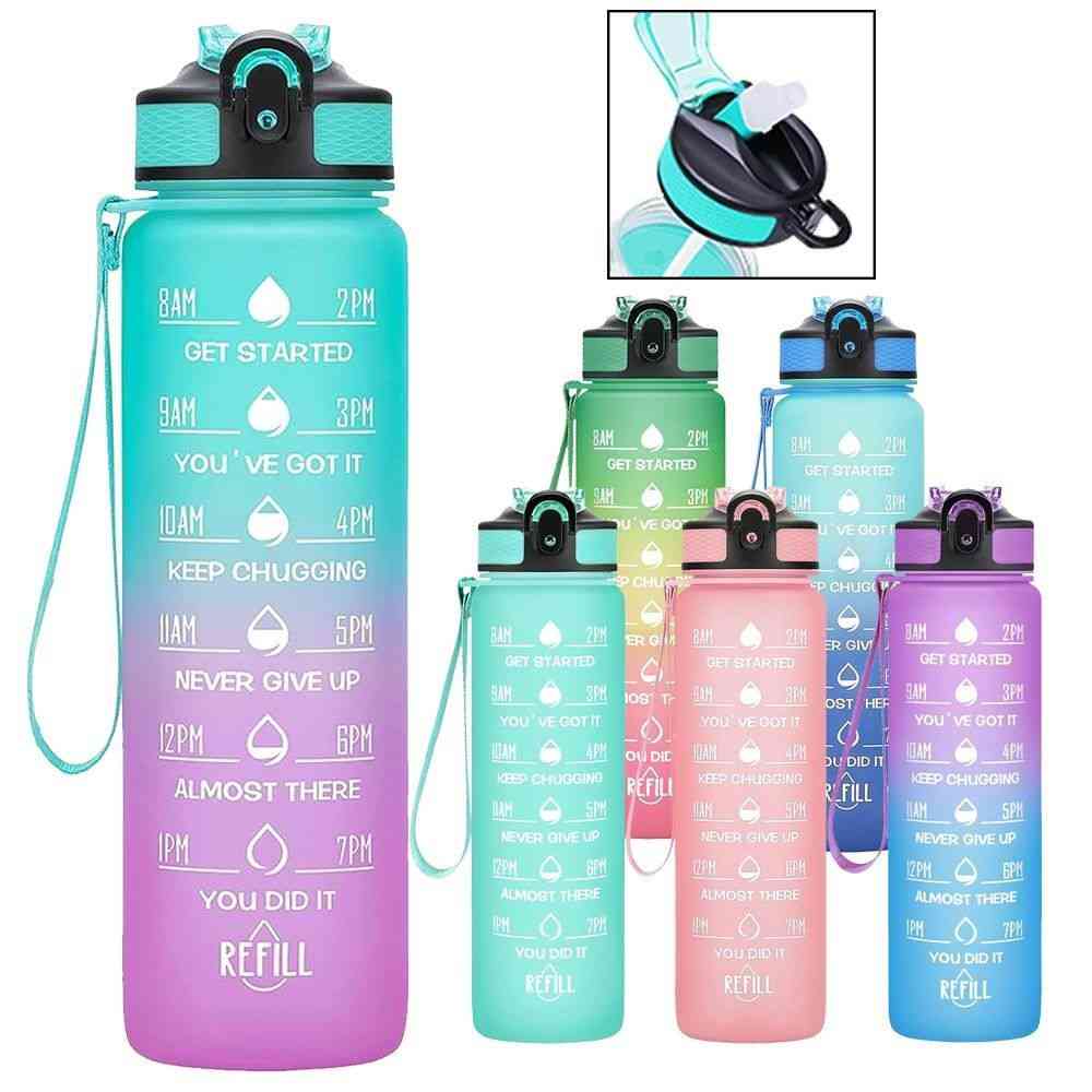 1000ML Rubberized Plastic Water Bottle 