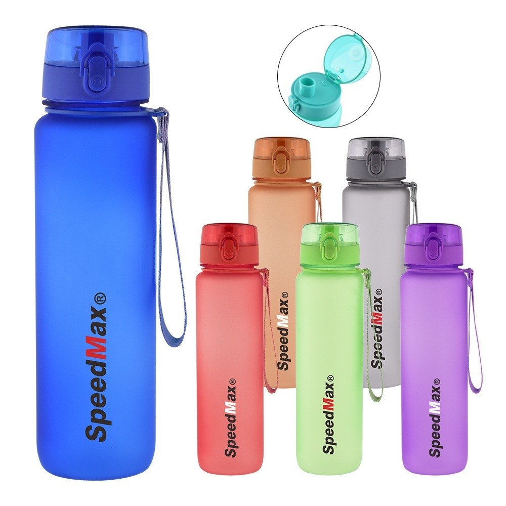 1000ML Rubberized Plastic Water Bottle 