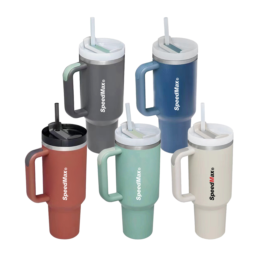 40 oz.Stainless Steel Insulated Mug W/Straw