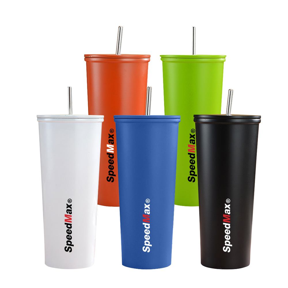 700ML Stainless Steel Thermo Tumbler With Straw