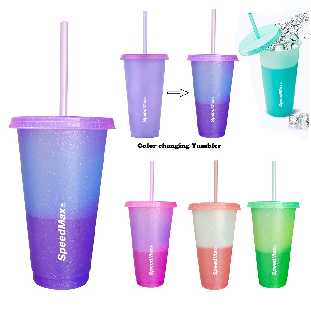 700ML Color-Changing Tumbler With Straw