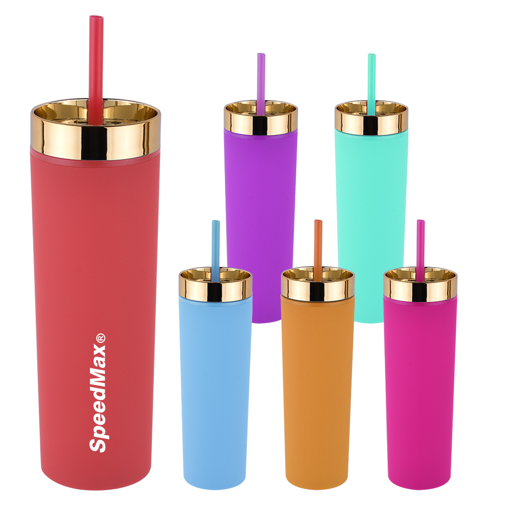 16oz. Double Wall Acrylic Tumbler With UV Coated Lid