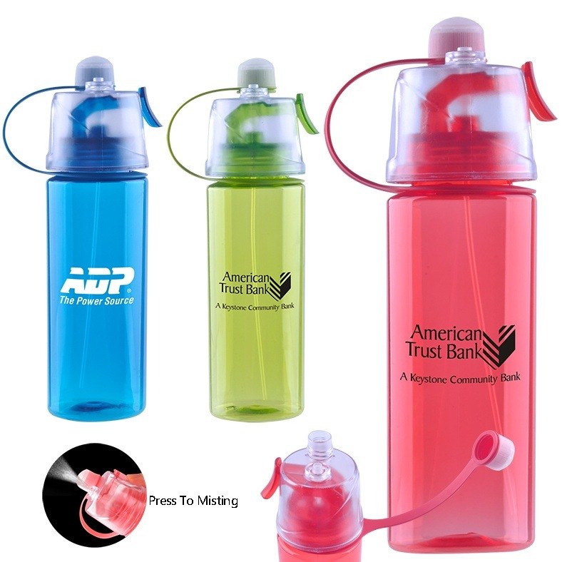 600ML Misting Water Bottle