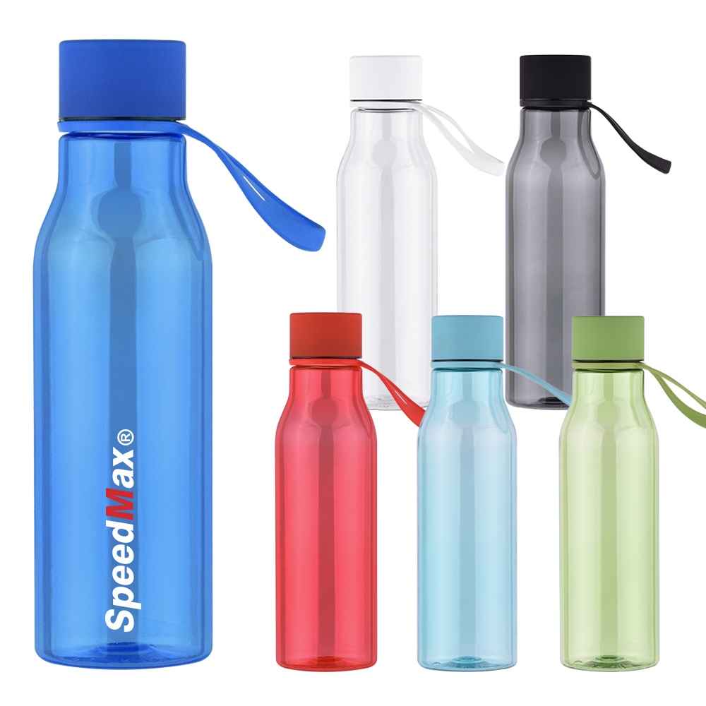 600ML Hard Plastic Water Bottle W/Steel Lid