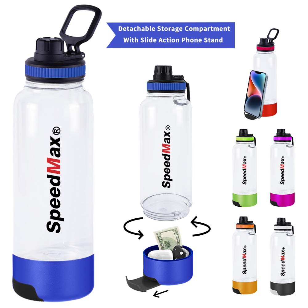 1 L Plastic Water Bottle With Phone Holder 