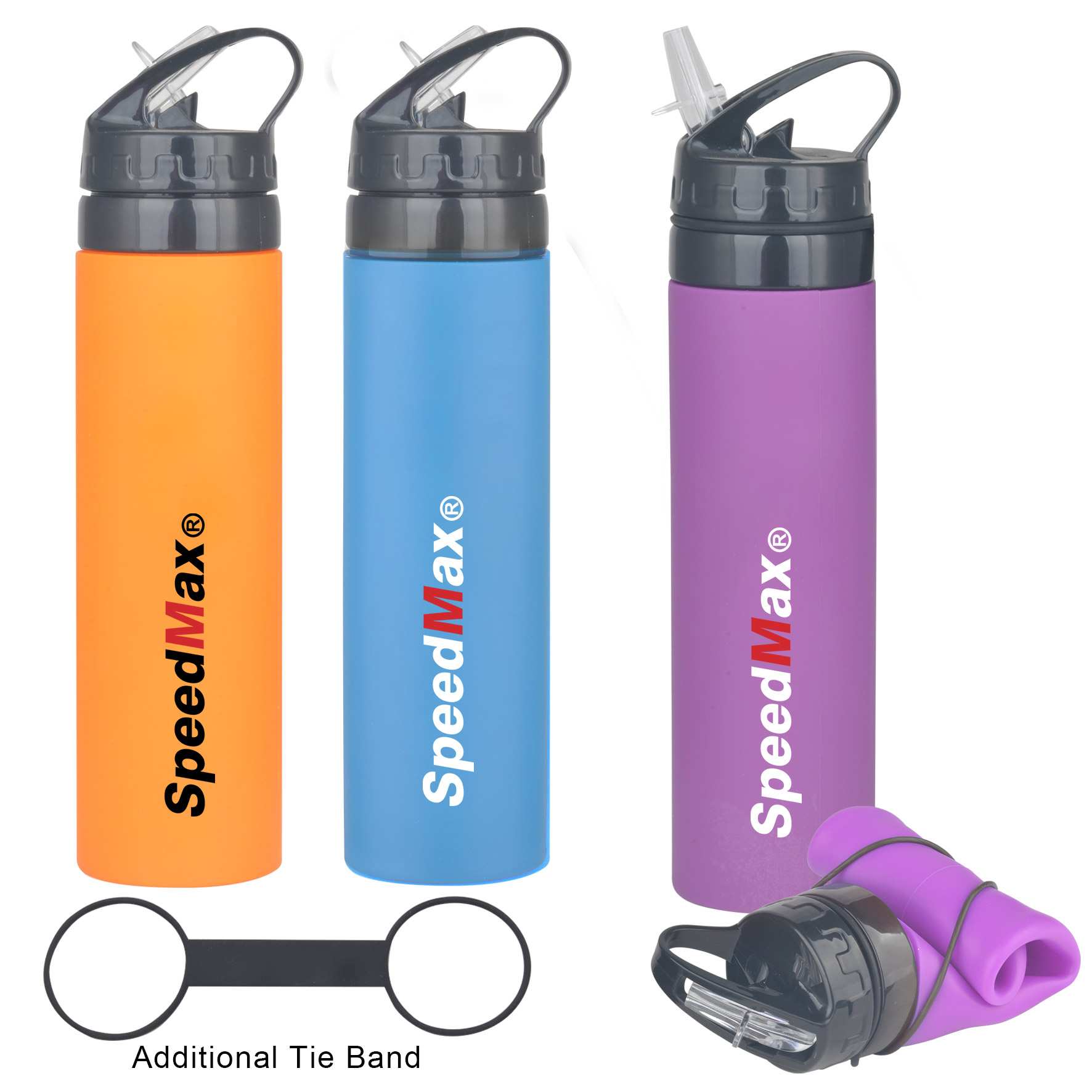 600ML Foldable Silicone Water Bottle