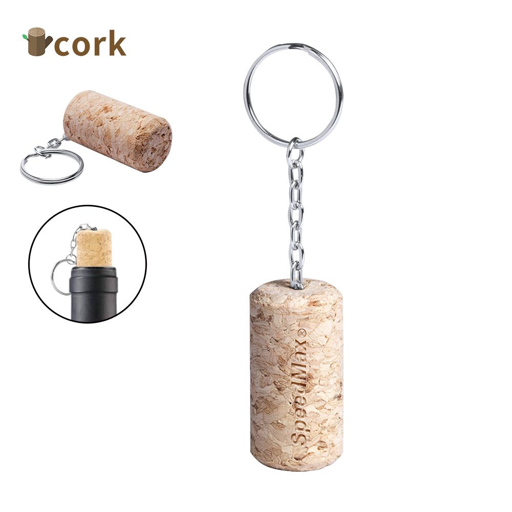 Cork Keychain