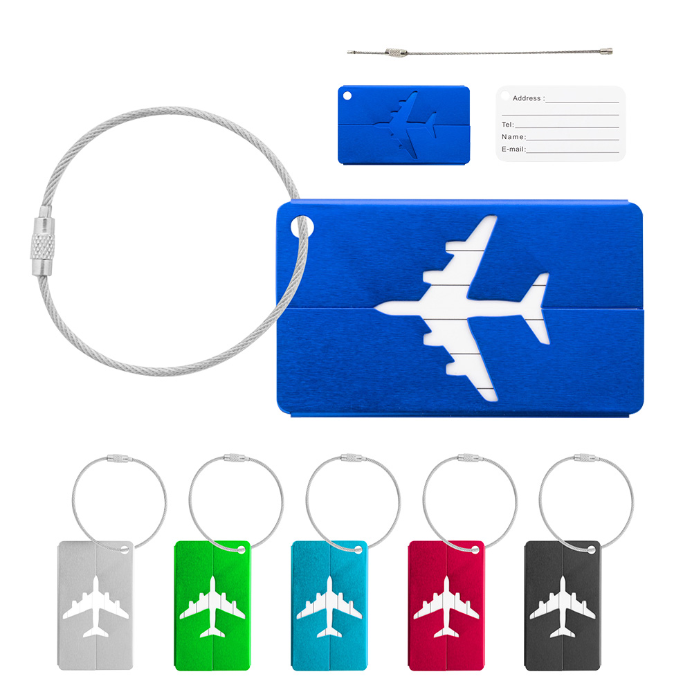 Recycled Aluminum Luggage Tag