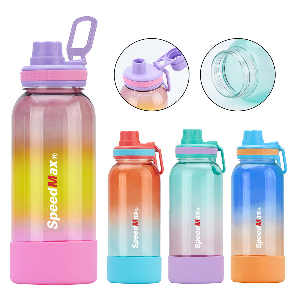 1000ML Two Tone Plastic Bottle With Silicone Base
